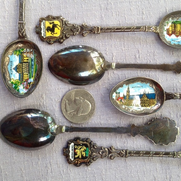 Vintage Other - Vintage Souvenir Spoon Set German